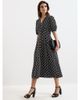 Phase Eight Phase Eight Yasmine V-Neck Printed A-Line Dress - 1