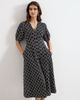 Phase Eight Phase Eight Yasmine V-Neck Printed A-Line Dress - 3