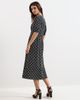 Phase Eight Phase Eight Yasmine V-Neck Printed A-Line Dress - 5