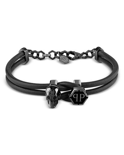 Philipp Plein Philipp Plein 3D $kull Cord Bracelet