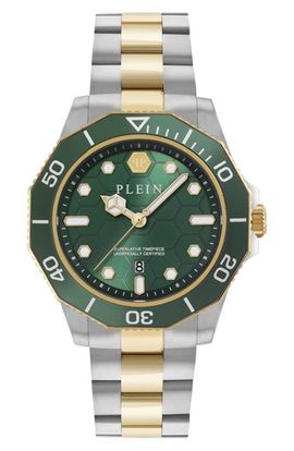 PHILIPP PLEIN PHILIPP PLEIN Aquastorm Two-Tone Bracelet Watch, 44mm