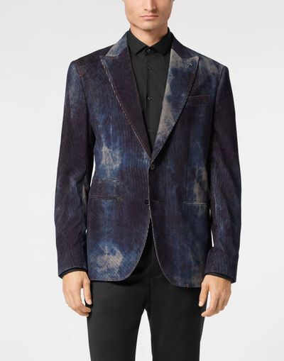 PHILIPP PLEIN PHILIPP PLEIN Bleached Velvet Blazer Gigolò Fit Men