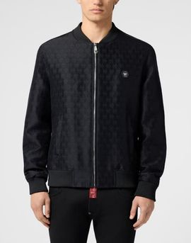 PHILIPP PLEIN PHILIPP PLEIN Bomber Jacket Jacquard Monogram Men