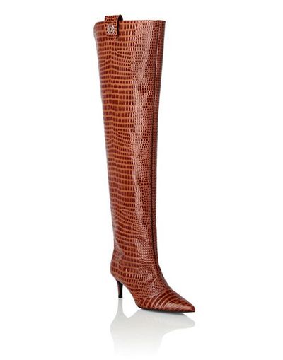 PHILIPP PLEIN PHILIPP PLEIN Boots Low Heels Overknee Cocco Women