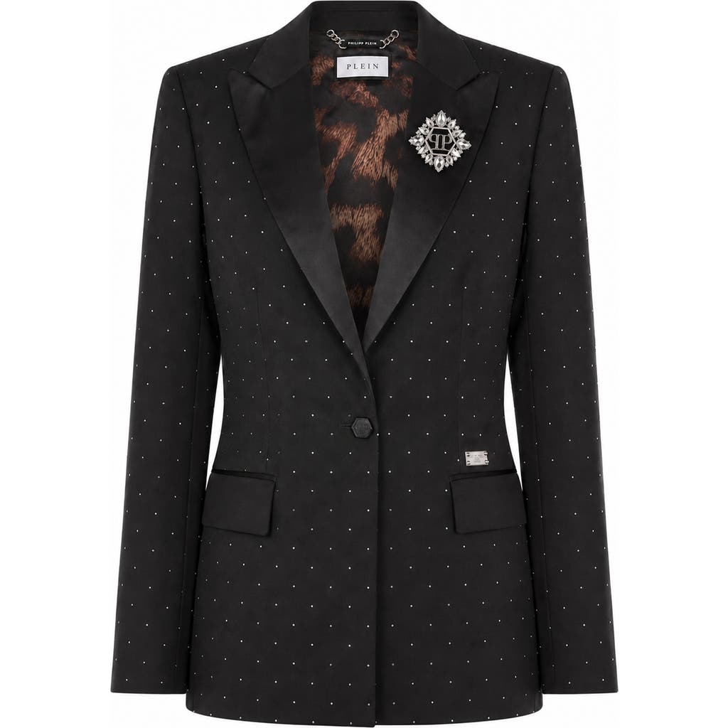 PHILIPP PLEIN PHILIPP PLEIN Boyfriend Fit Blazer Crystal Strass Women