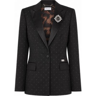 PHILIPP PLEIN PHILIPP PLEIN Boyfriend Fit Blazer Crystal Strass Women