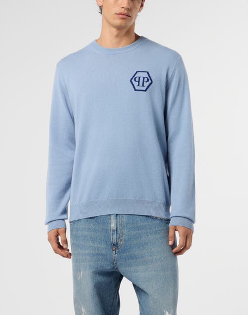 PHILIPP PLEIN PHILIPP PLEIN Cashmere Roundneck Pullover Jacquard Hexagon Men