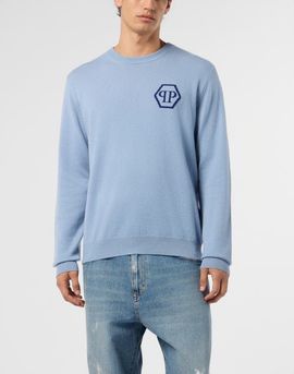 PHILIPP PLEIN PHILIPP PLEIN Cashmere Roundneck Pullover Jacquard Hexagon Men