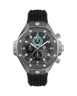 Philipp Plein Philipp Plein Chrono Royal Silicone Strap Watch, 46mm