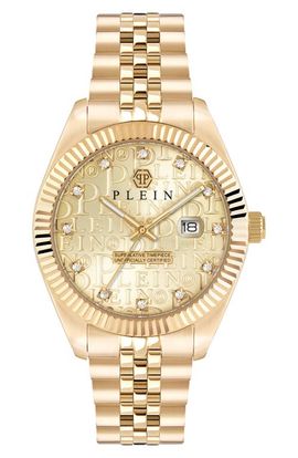 PHILIPP PLEIN PHILIPP PLEIN Date Superlative Crystal Bracelet Watch, 41mm