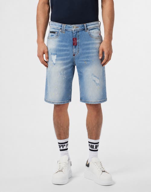 PHILIPP PLEIN PHILIPP PLEIN Denim Formentera Shorts Basic Men