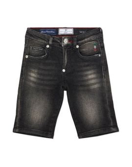 PHILIPP PLEIN PHILIPP PLEIN Denim Mykonos Fit Shorts Italic Plein Boy