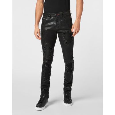 PHILIPP PLEIN PHILIPP PLEIN Denim Rock Star Trousers Camouflage Men