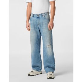 PHILIPP PLEIN PHILIPP PLEIN Denim Trousers Beach Boy Fit 5 Pockets Signature Men