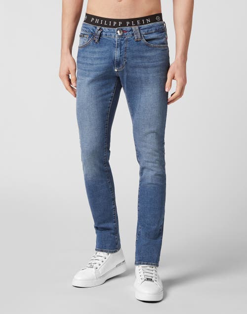 PHILIPP PLEIN PHILIPP PLEIN Denim Trousers Slim Fit Basic Men
