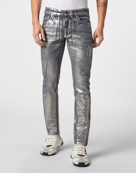 PHILIPP PLEIN PHILIPP PLEIN Denim Trousers Super Straight Cut Fit Men