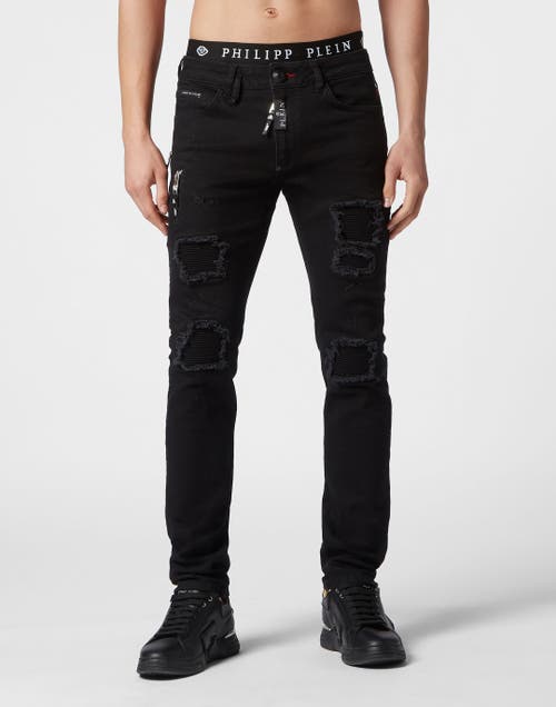PHILIPP PLEIN PHILIPP PLEIN Denim Trousers Super Straight Cut Men