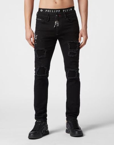 PHILIPP PLEIN PHILIPP PLEIN Denim Trousers Super Straight Cut Men