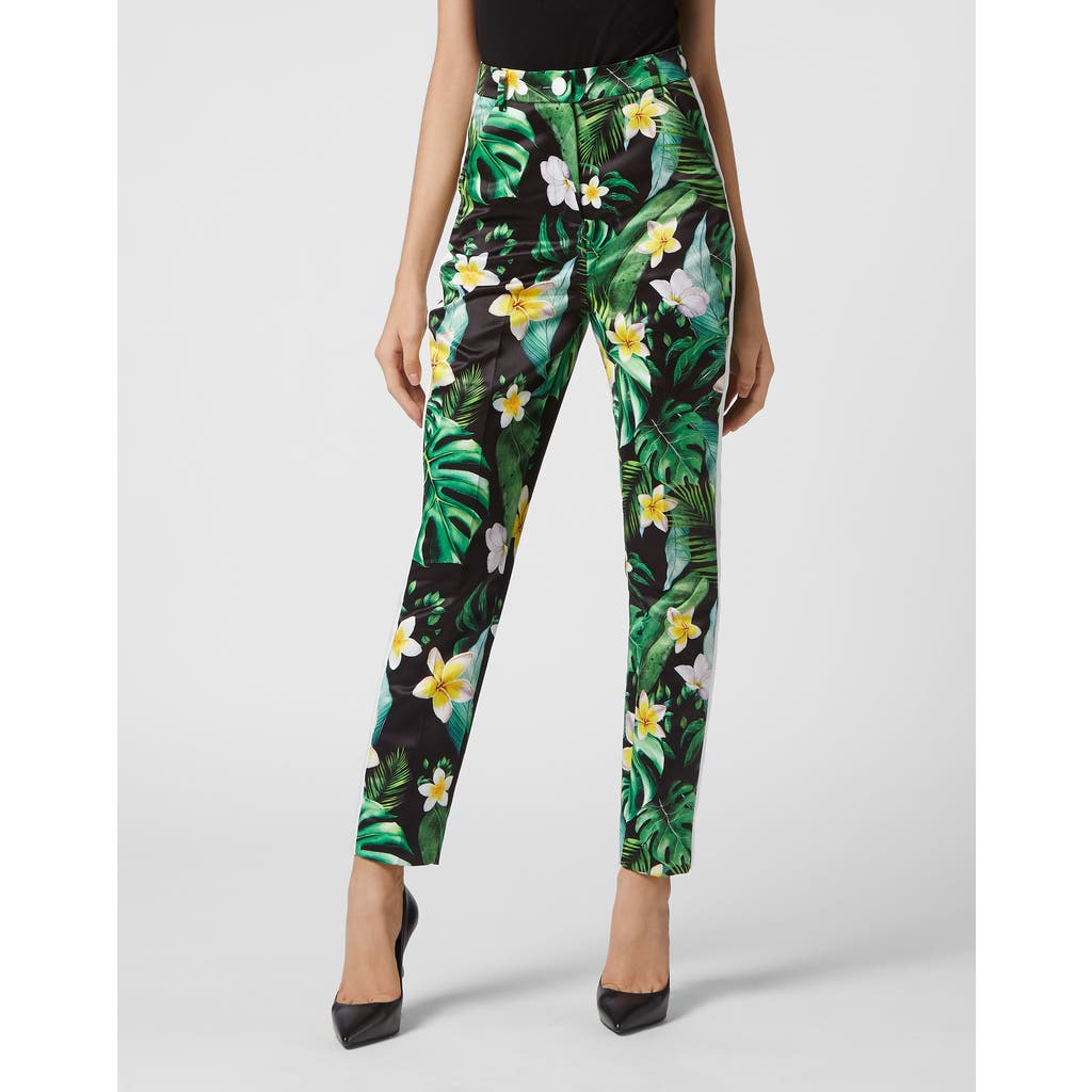PHILIPP PLEIN PHILIPP PLEIN Duchesse Super High Waist Trousers Hawaii Women
