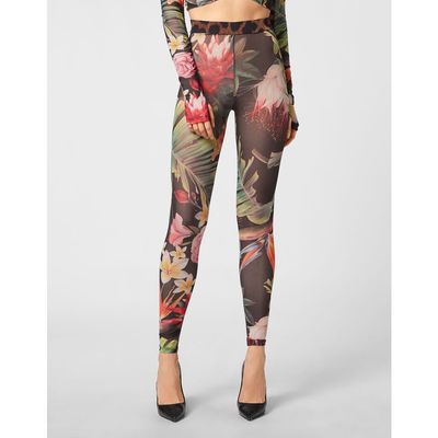 PHILIPP PLEIN PHILIPP PLEIN Flare Trousers Flowers Women