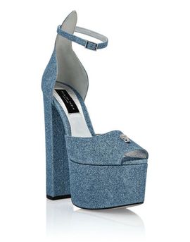 PHILIPP PLEIN PHILIPP PLEIN Glitter Platform Sandals Hi-Heels Women