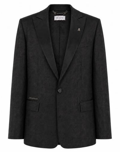 PHILIPP PLEIN PHILIPP PLEIN Jacquard Blazer Regular Fit Monogram Men