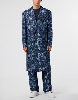 PHILIPP PLEIN PHILIPP PLEIN Jacquard Denim Coat Monogram Men
