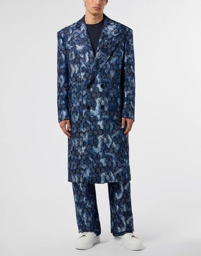 PHILIPP PLEIN PHILIPP PLEIN Jacquard Denim Coat Monogram Men