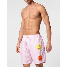 PHILIPP PLEIN PHILIPP PLEIN Jogging Shorts With Smile Print Men