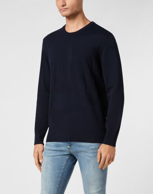 PHILIPP PLEIN PHILIPP PLEIN Knitted Pullover Round Neck Ls Skull&Amp;Bones Men