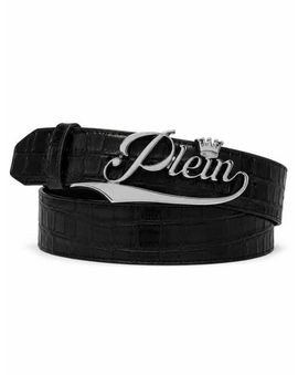 PHILIPP PLEIN PHILIPP PLEIN Leather Belt King Plein Cocco Men