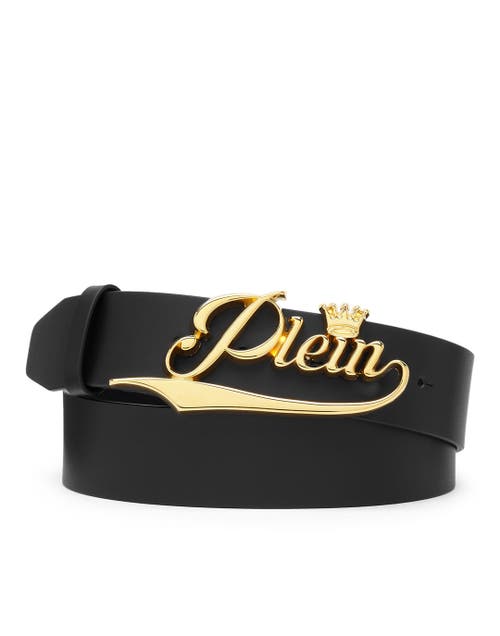 PHILIPP PLEIN PHILIPP PLEIN Leather Belt King Plein Men