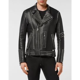 PHILIPP PLEIN PHILIPP PLEIN Leather Biker Studs Men