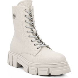 PHILIPP PLEIN PHILIPP PLEIN Leather Boots Deer Print Laces Strass Women