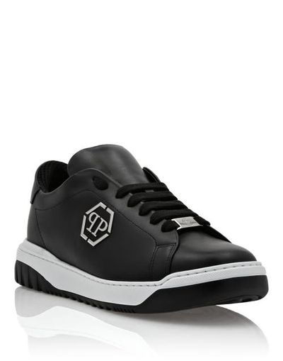 PHILIPP PLEIN PHILIPP PLEIN Leather Lo-Top Sneakers Skull&Amp;Bones Men
