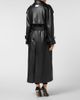 PHILIPP PLEIN PHILIPP PLEIN Leather Long Trench Coat Women - 2