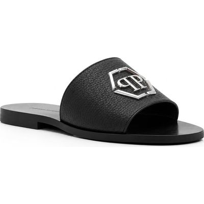 PHILIPP PLEIN PHILIPP PLEIN Leather Sandals Big Hexagon Men