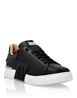 PHILIPP PLEIN PHILIPP PLEIN Lo-Top Leather Sneakers Phantom Kick$ Unisex
