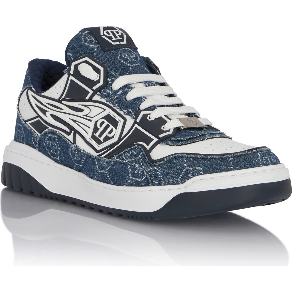 PHILIPP PLEIN PHILIPP PLEIN Low-Top Sneakers Moonwalker Denim Men