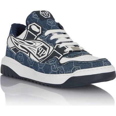 PHILIPP PLEIN PHILIPP PLEIN Low-Top Sneakers Moonwalker Denim Men