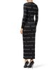 PHILIPP PLEIN PHILIPP PLEIN Lurex Logo Jacquard Long Sleeve Maxi Dress Women - 3