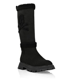 PHILIPP PLEIN PHILIPP PLEIN Mid-Flat Boots Skull&Amp;Bones Women