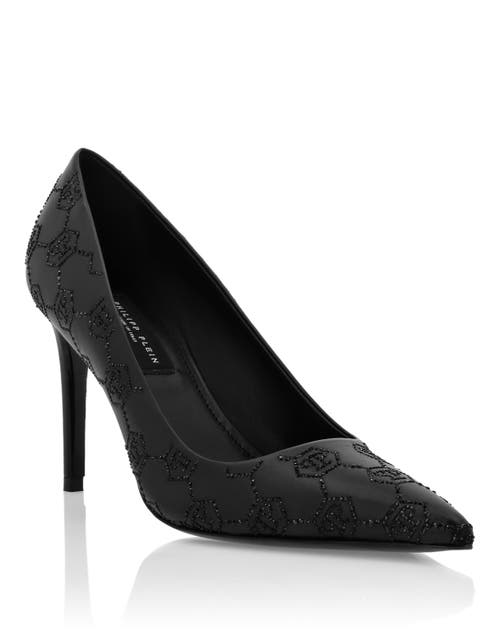 PHILIPP PLEIN PHILIPP PLEIN Mid Heel Pumps Monogram Strass Women