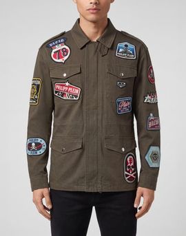 PHILIPP PLEIN PHILIPP PLEIN Military Jacket Patches Men 