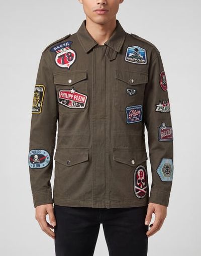 PHILIPP PLEIN PHILIPP PLEIN Military Jacket Patches Men 