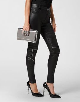 PHILIPP PLEIN PHILIPP PLEIN Mirror Leather Clutch Women