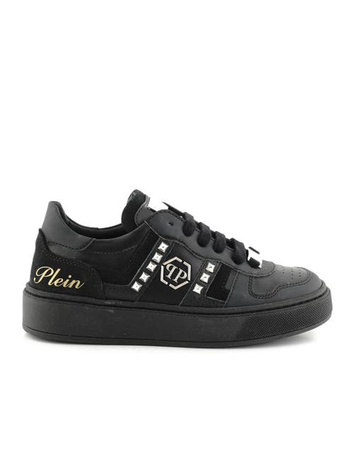 PHILIPP PLEIN PHILIPP PLEIN Mix Materials Low-Top Sneakers With Studs Boy