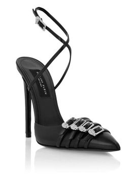 PHILIPP PLEIN PHILIPP PLEIN Multi-Strap Crossing High Heels 12 Women