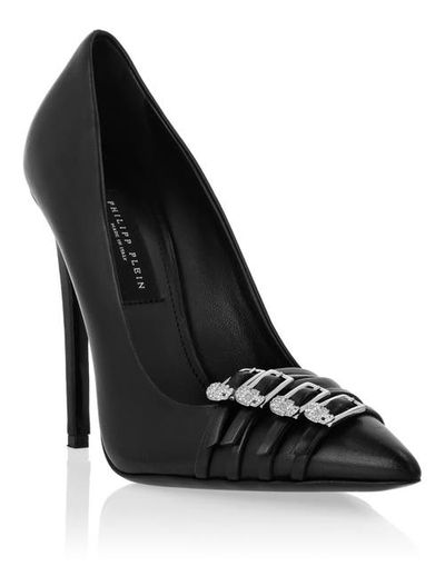 PHILIPP PLEIN PHILIPP PLEIN Multi-Strap Nappa Leather Pumps 12 Women