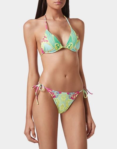 PHILIPP PLEIN PHILIPP PLEIN Multicolor Baroque Print Triangle Bikini New Baroque Women 